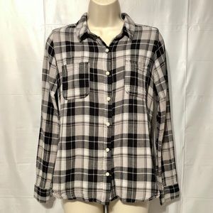 Mossimo Women’s Light Weight Flannel Shirt L